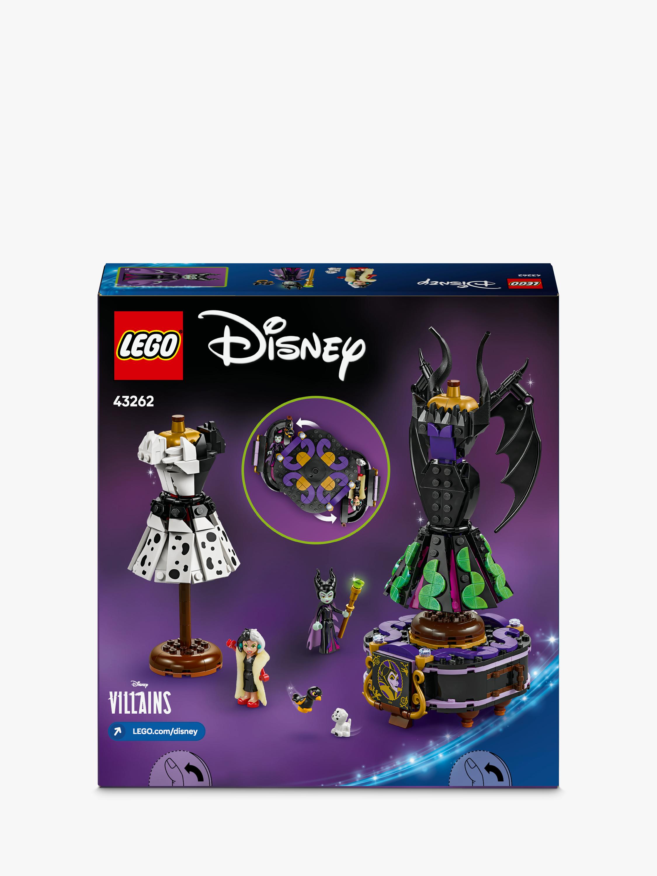 LEGO Disney building set Maleficent Cruella dresses 524 pieces (British brand)