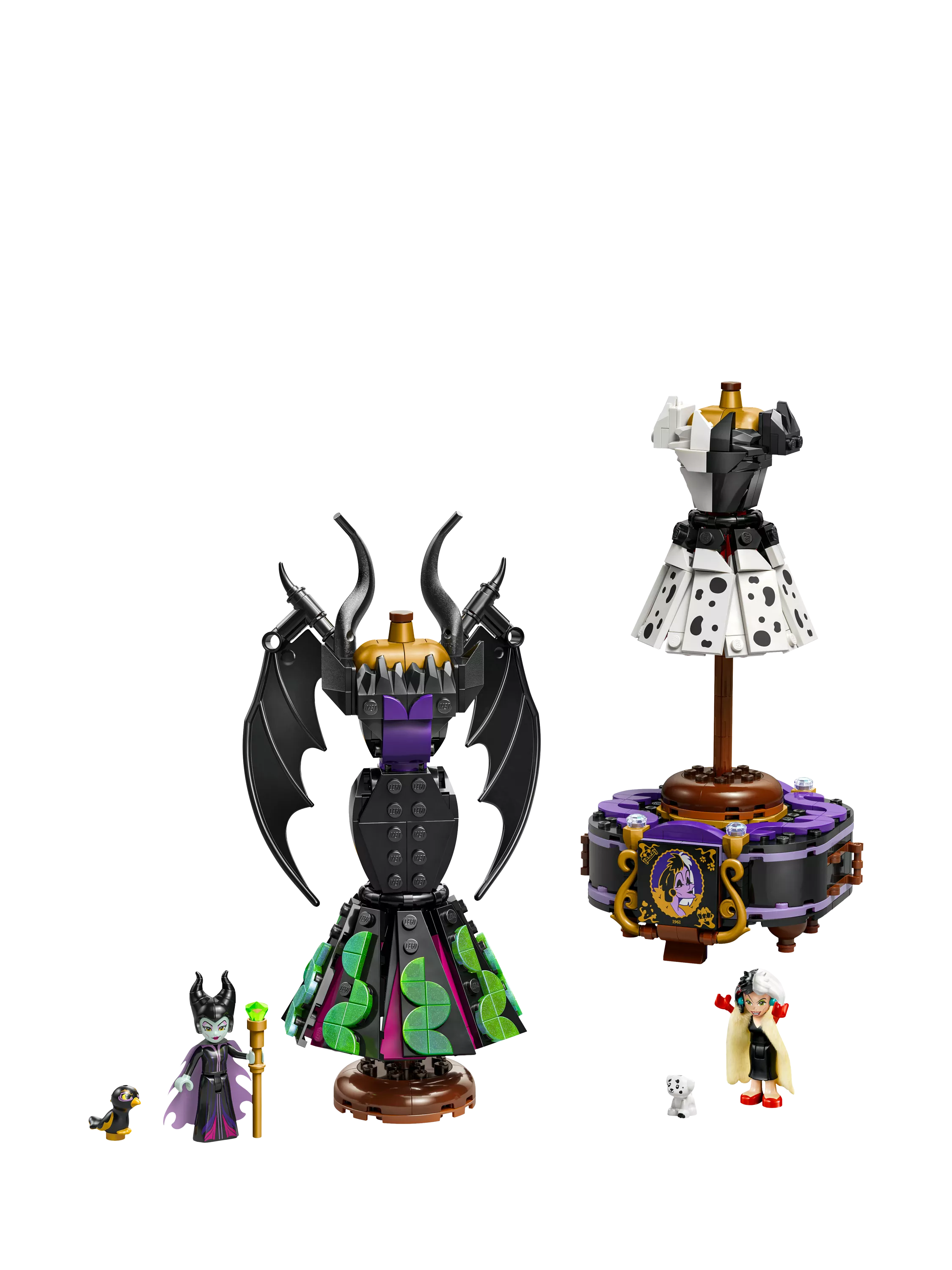 LEGO Disney building set Maleficent Cruella dresses 524 pieces (British brand)