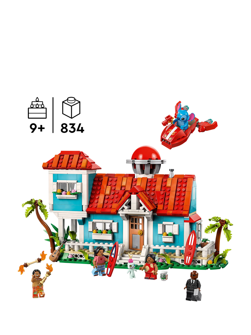 LEGO Disney Lilo and Stitch Beach House building set, UK version