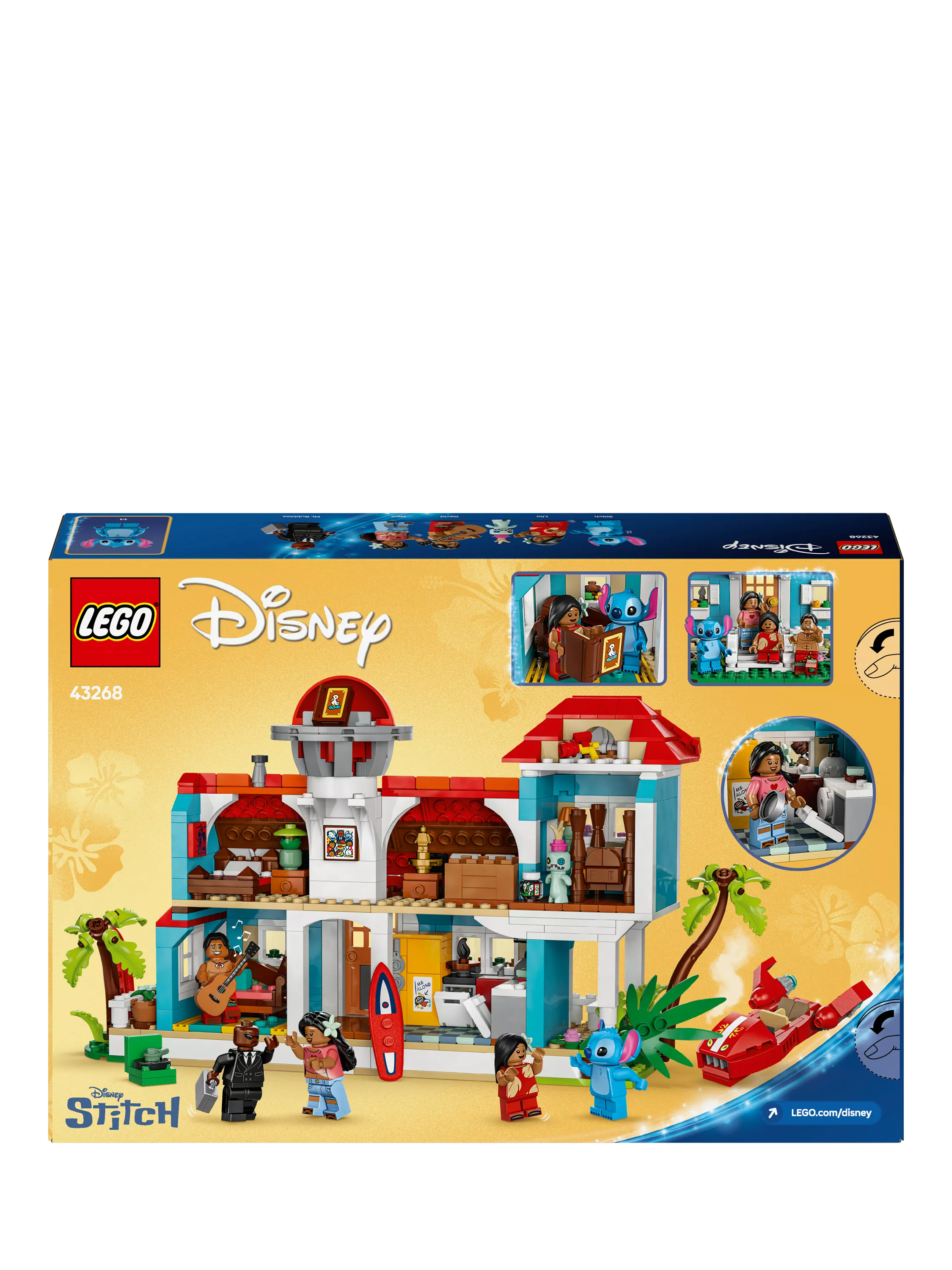 LEGO Disney Lilo and Stitch Beach House building set, UK version