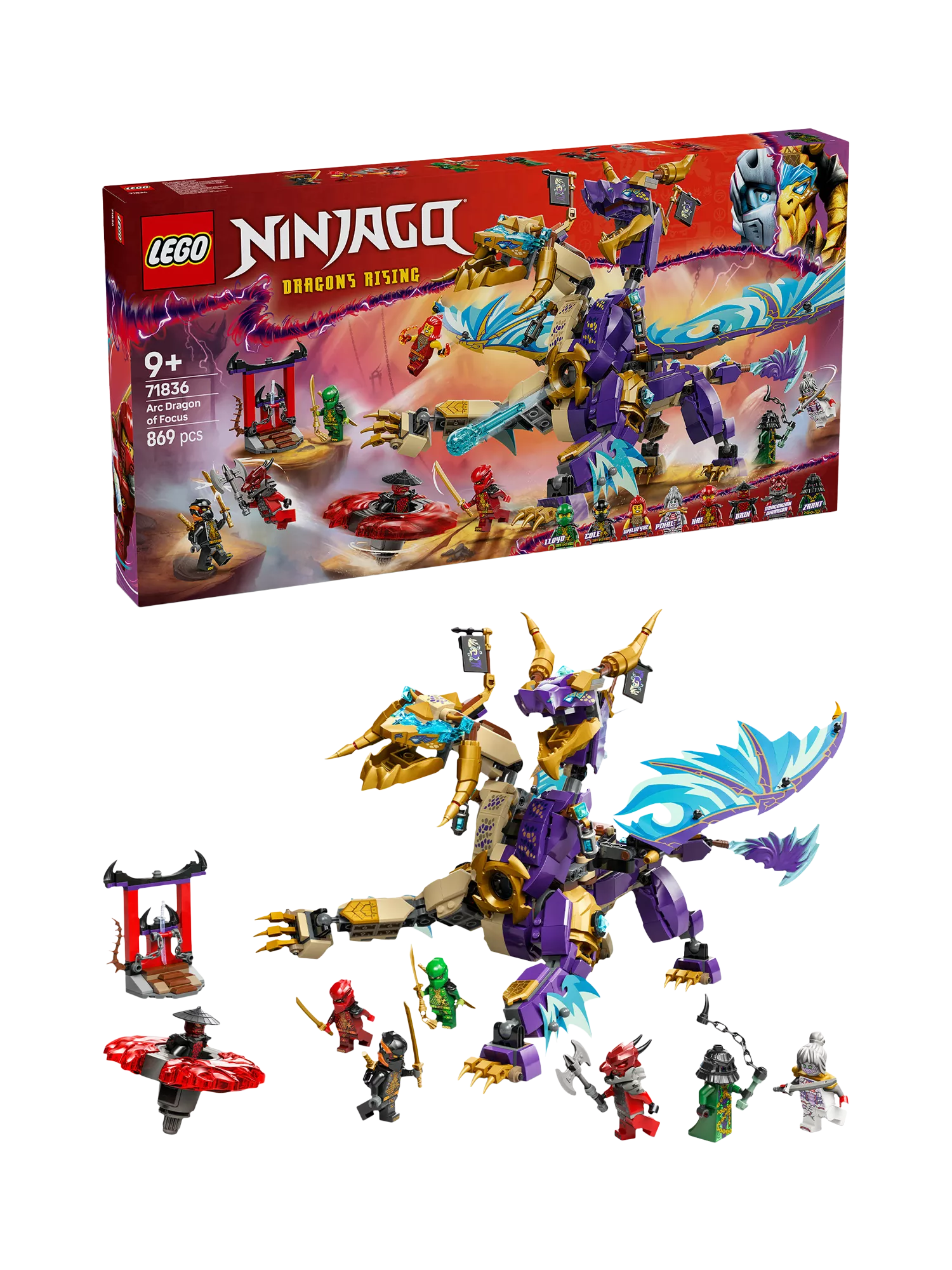 LEGO NINJAGO Arc Dragon building set 71836 - British product