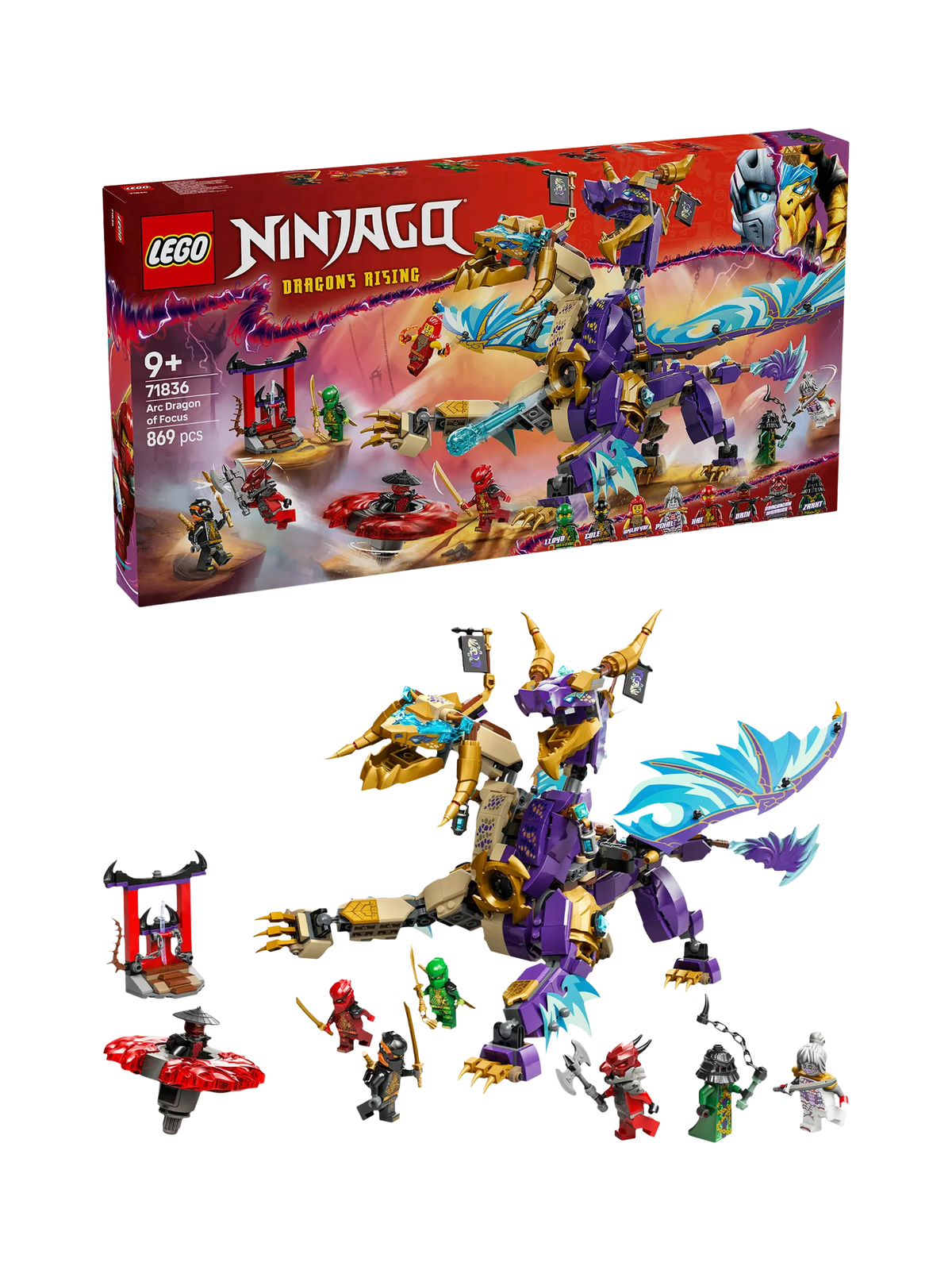 LEGO NINJAGO Arc Dragon building set 71836 - British product