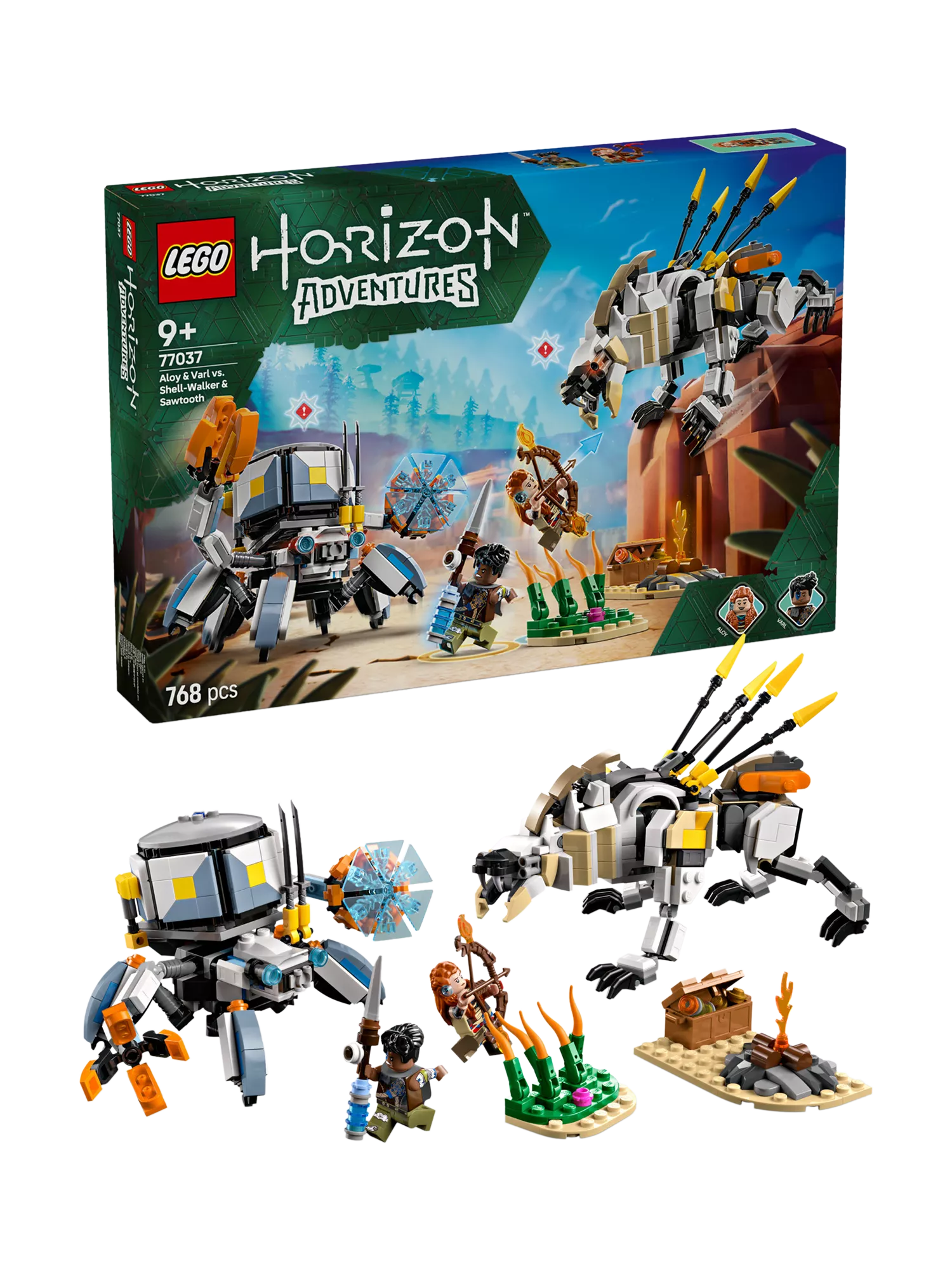 LEGO Horizon Adventures Aloy Varl Shell-Walker Sawtooth set - British product