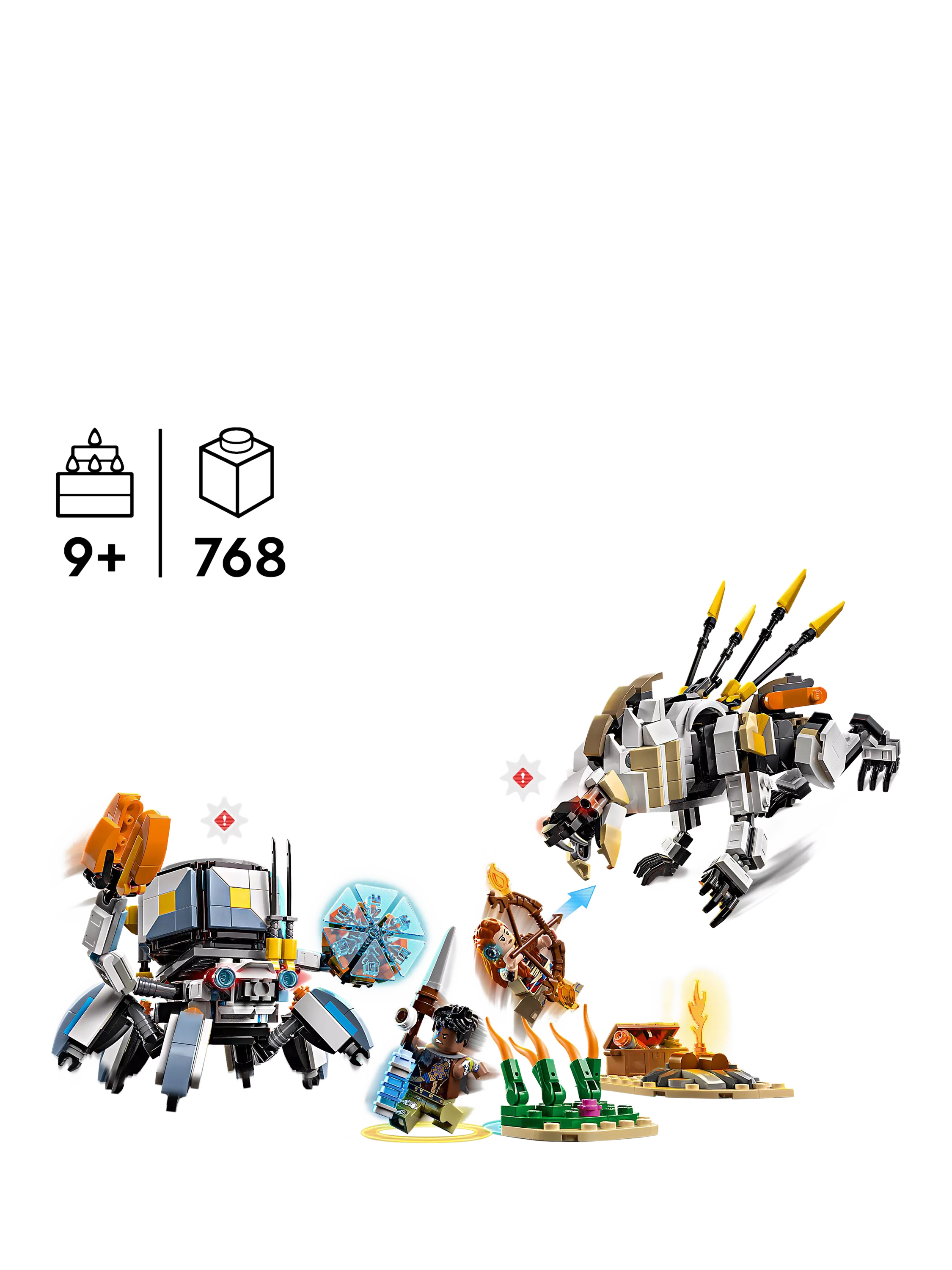 LEGO Horizon Adventures Aloy Varl Shell-Walker Sawtooth set - British product