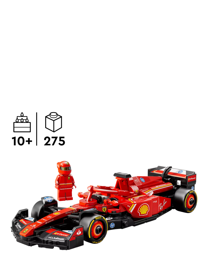 LEGO Ferrari SF-24 F1 car building set, imported from the UK