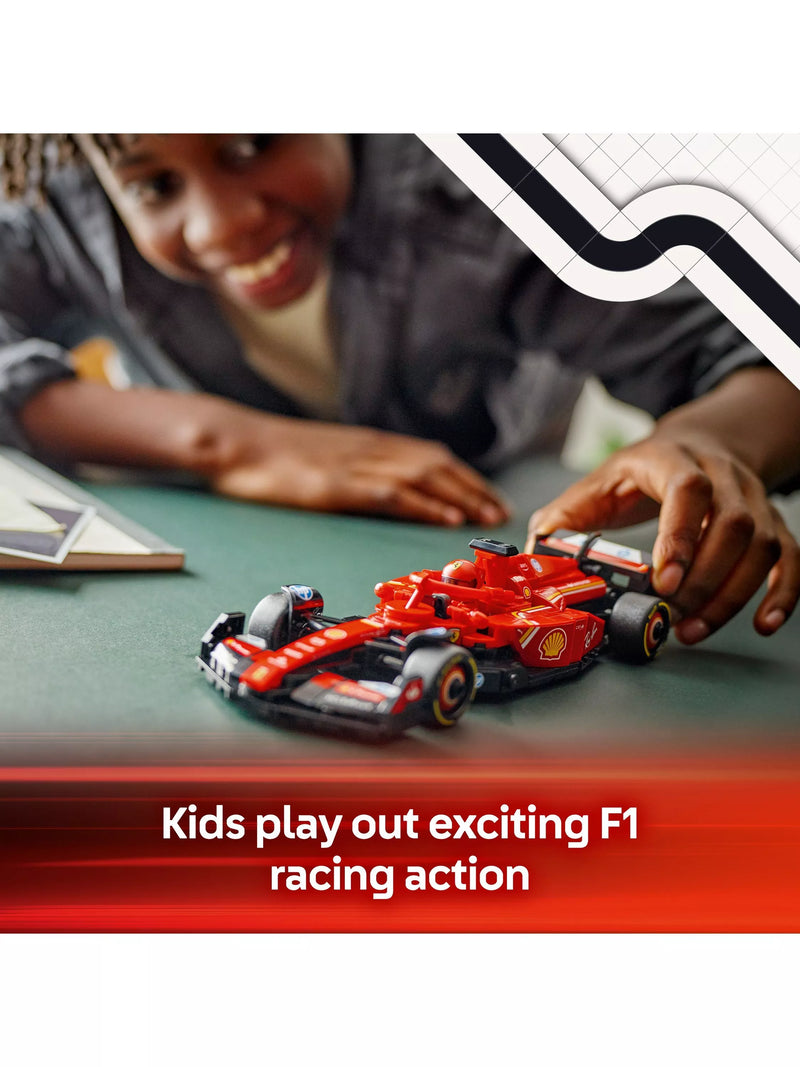 LEGO Ferrari SF-24 F1 car building set, imported from the UK