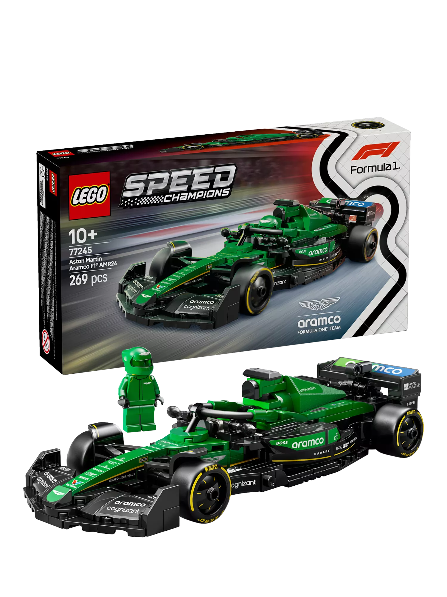 LEGO Speed Champions Aston Martin F1 race car, UK version