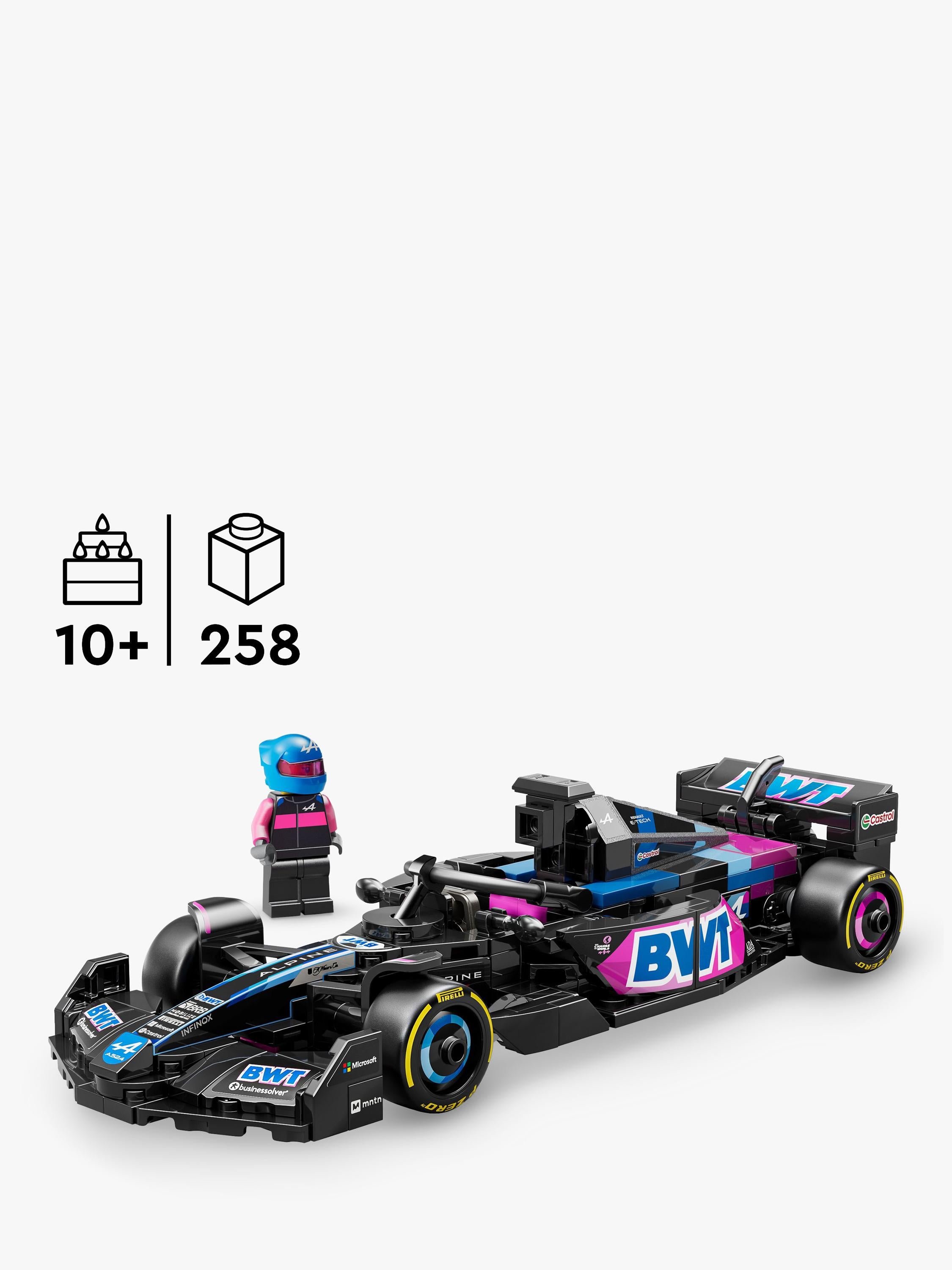 LEGO Speed Champions BWT Alpine F1 A524 258-piece set (British brand)