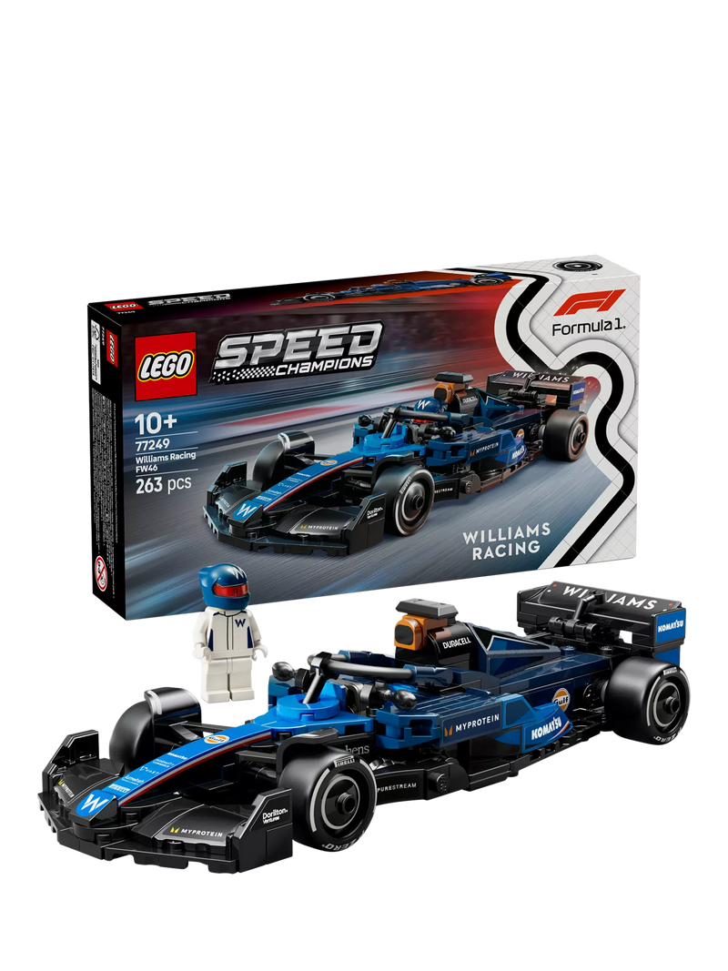 LEGO Speed Champions Williams Racing FW46 F1 car model kit, UK version
