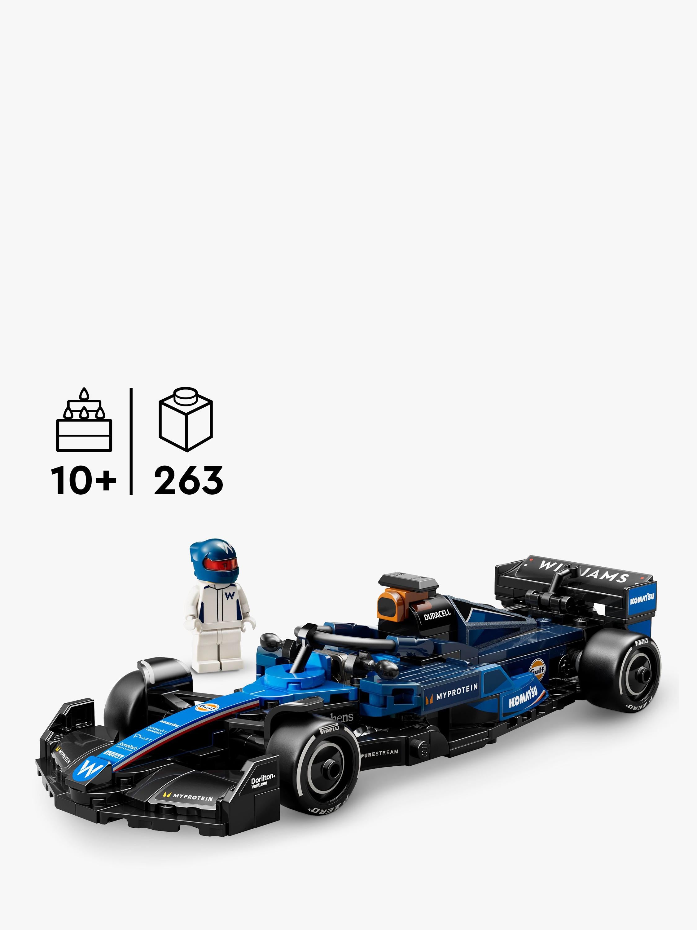 LEGO Speed Champions Williams Racing FW46 F1 car model kit, UK version