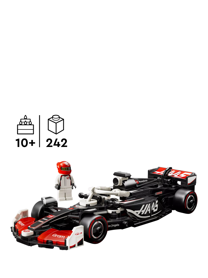 LEGO Speed Champions Haas F1 car building set 242 pieces, imported from the UK