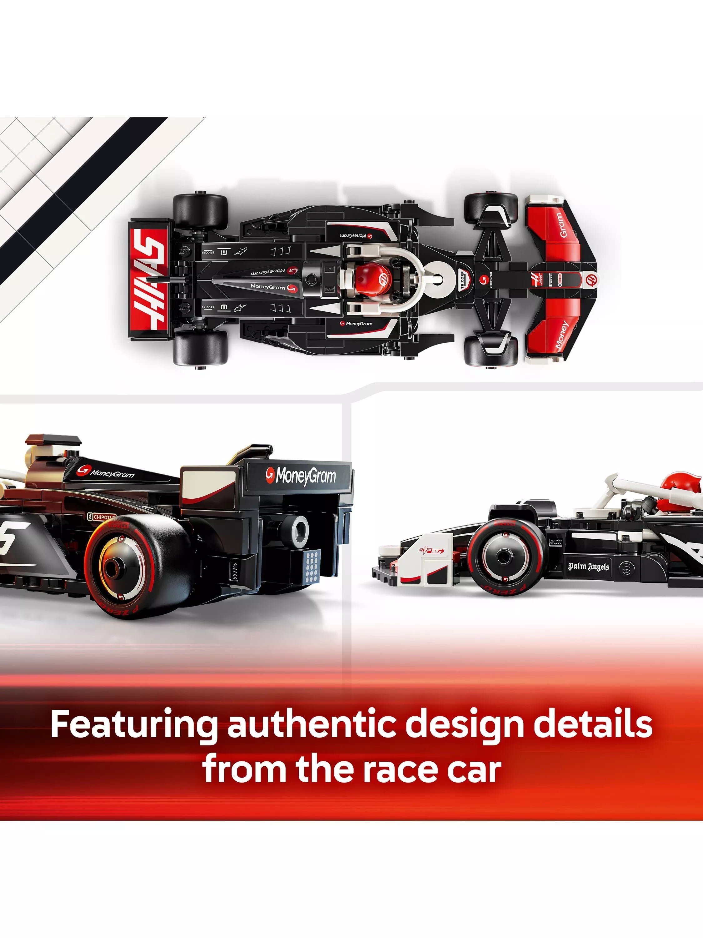 LEGO Speed Champions Haas F1 car building set 242 pieces, imported from the UK