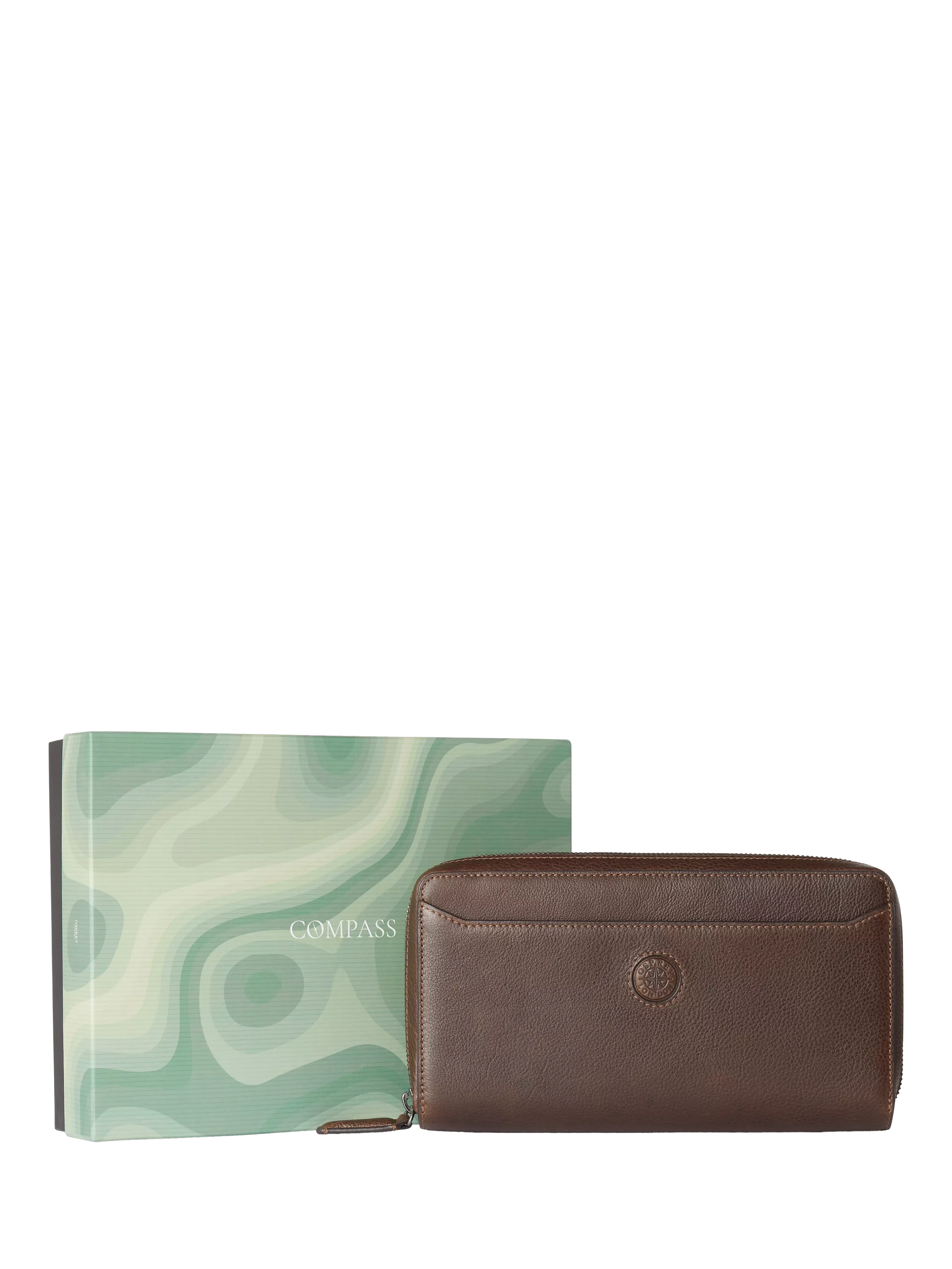 OSPREY LONDON Compass travel wallet Tan, imported from the UK