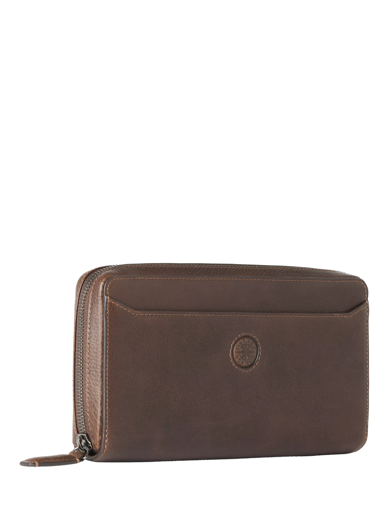 OSPREY LONDON Compass travel wallet Tan, imported from the UK