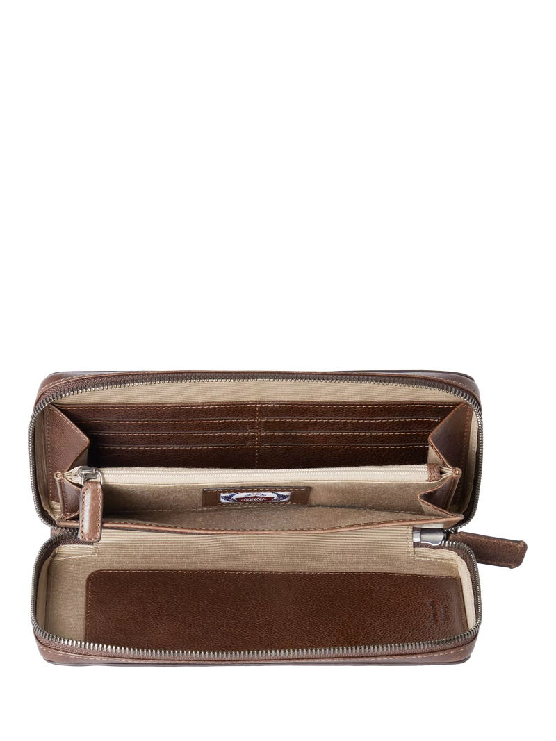 OSPREY LONDON Compass travel wallet Tan, imported from the UK