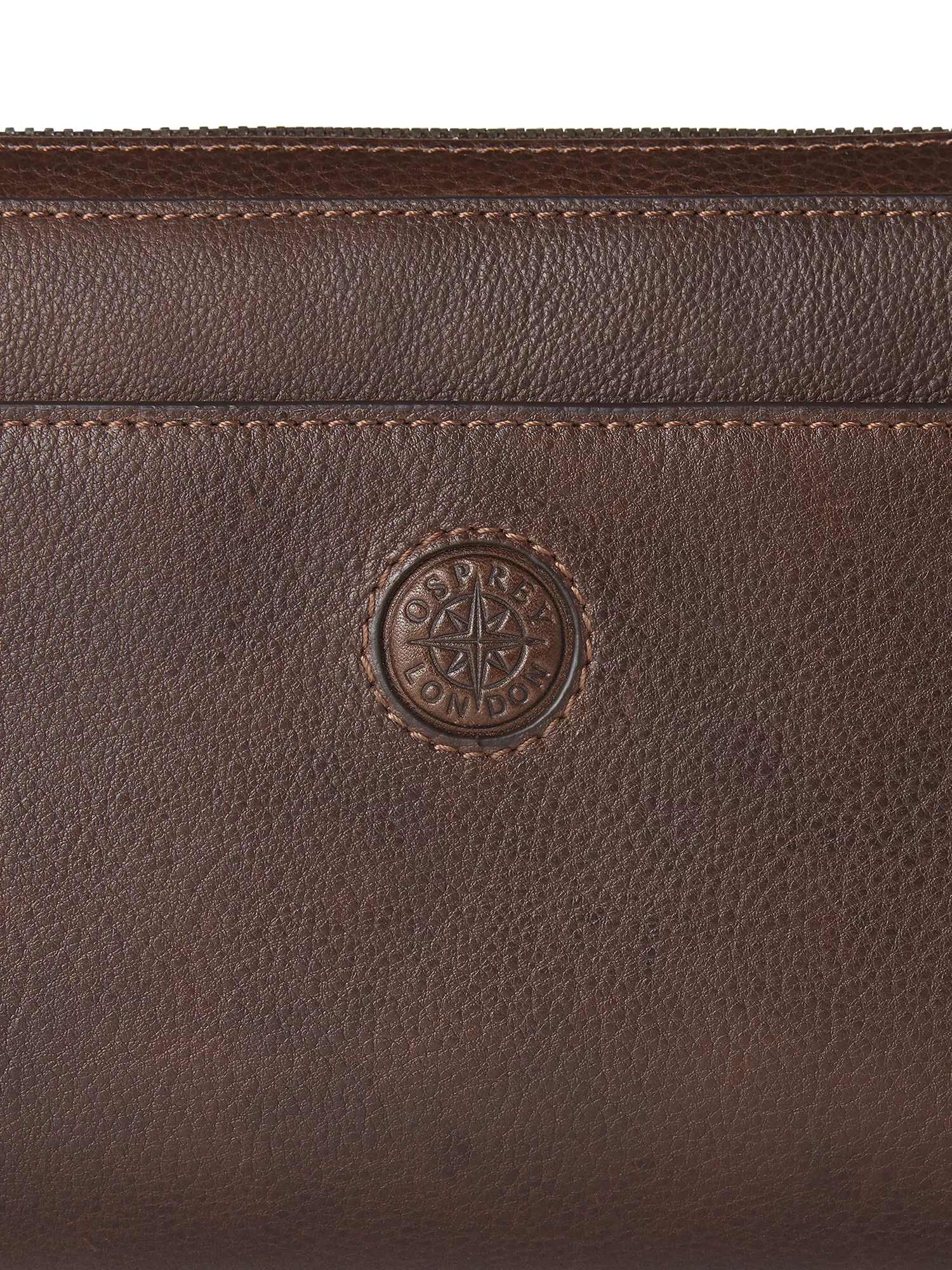 OSPREY LONDON Compass travel wallet Tan, imported from the UK