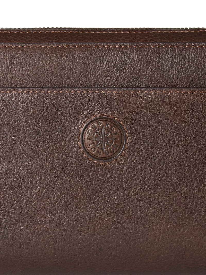 OSPREY LONDON Compass travel wallet Tan, imported from the UK