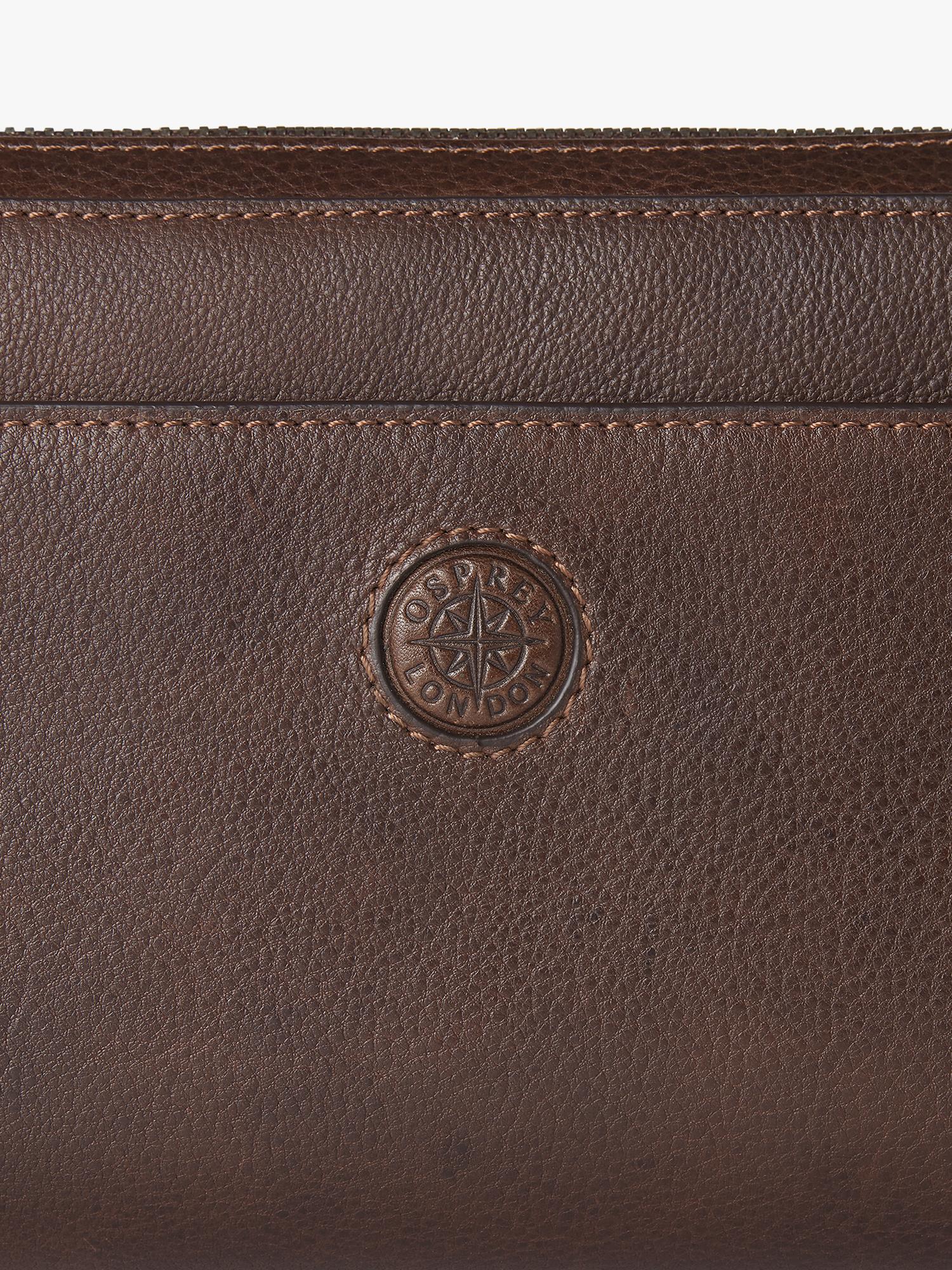 OSPREY LONDON Compass travel wallet Tan, imported from the UK