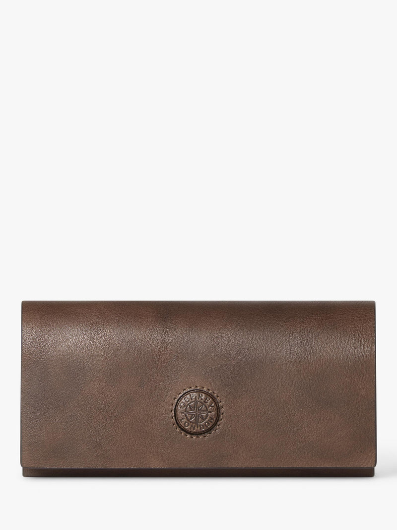 OSPREY LONDON Compass Brillenetui aus Milano Leder (Britische Marke)
