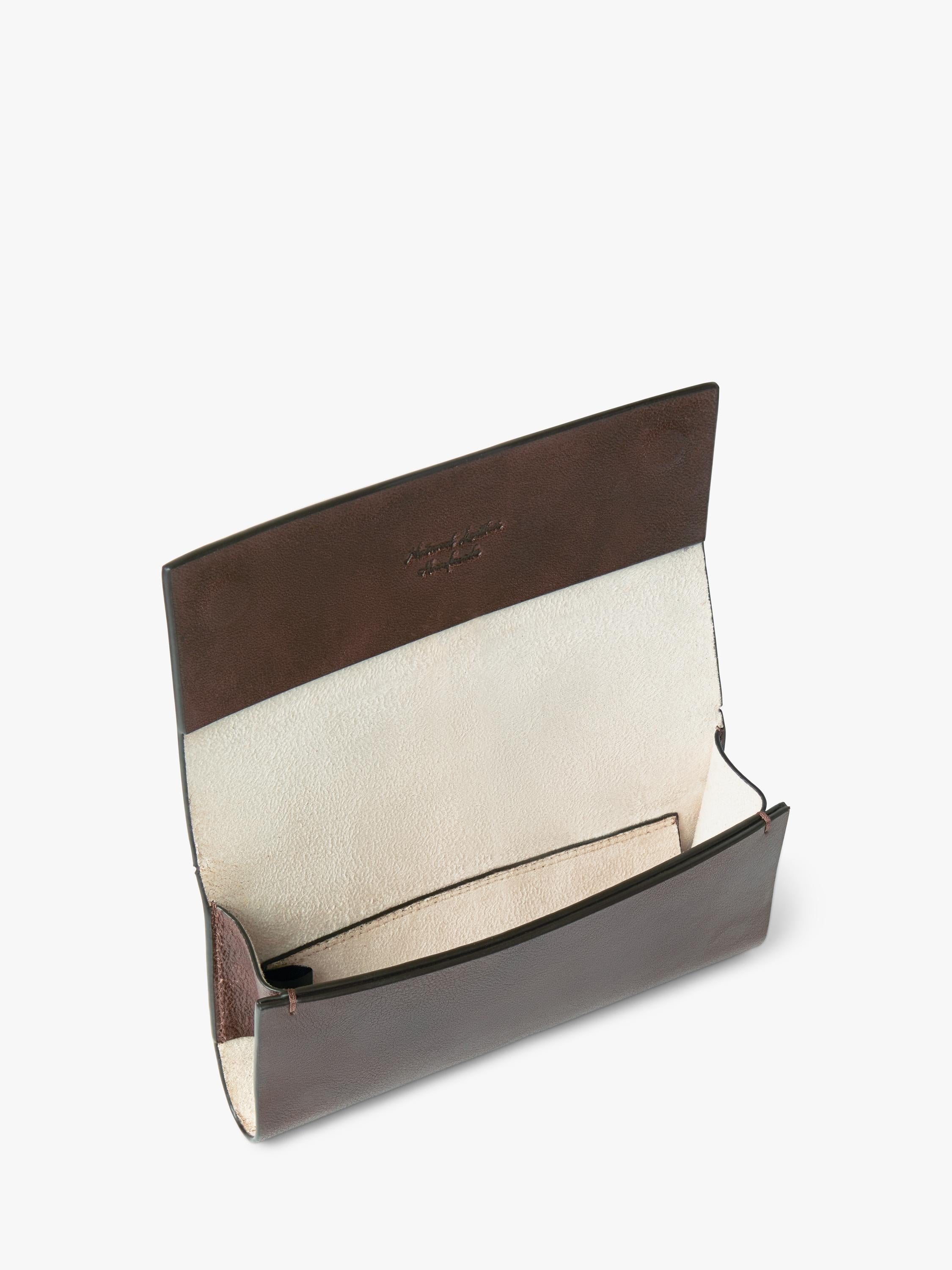 OSPREY LONDON Compass Brillenetui aus Milano Leder (Britische Marke)