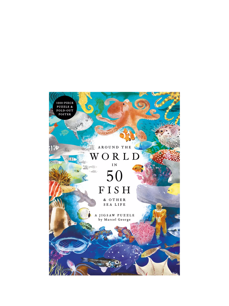 Laurence King Publishing Around the World in 50 Fish jigsaw puzzle 1000 pieces - British product