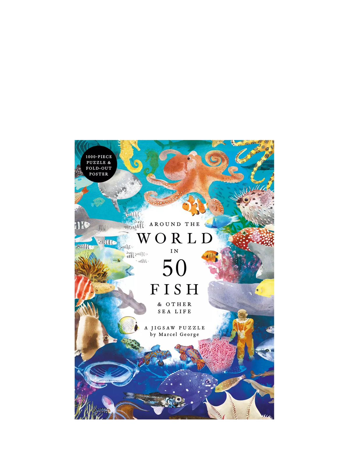Laurence King Publishing Around the World in 50 Fish jigsaw puzzle 1000 pieces - British product