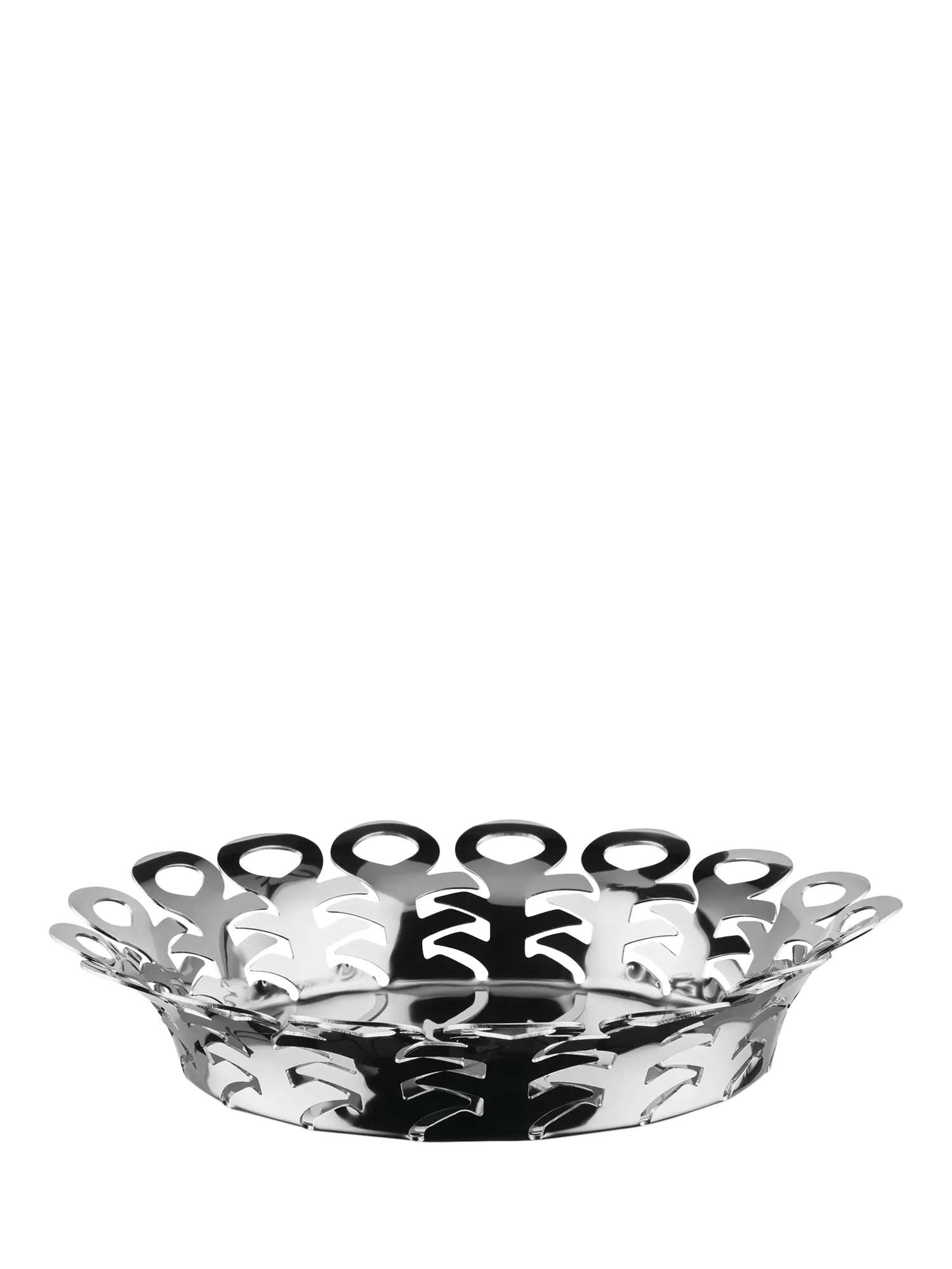Alessi Vimini Large stainless steel storage basket - British product