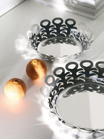 John Lewis Alessi Vimini Large Stainless Steel Storage Basket- Buy online at McGrocer