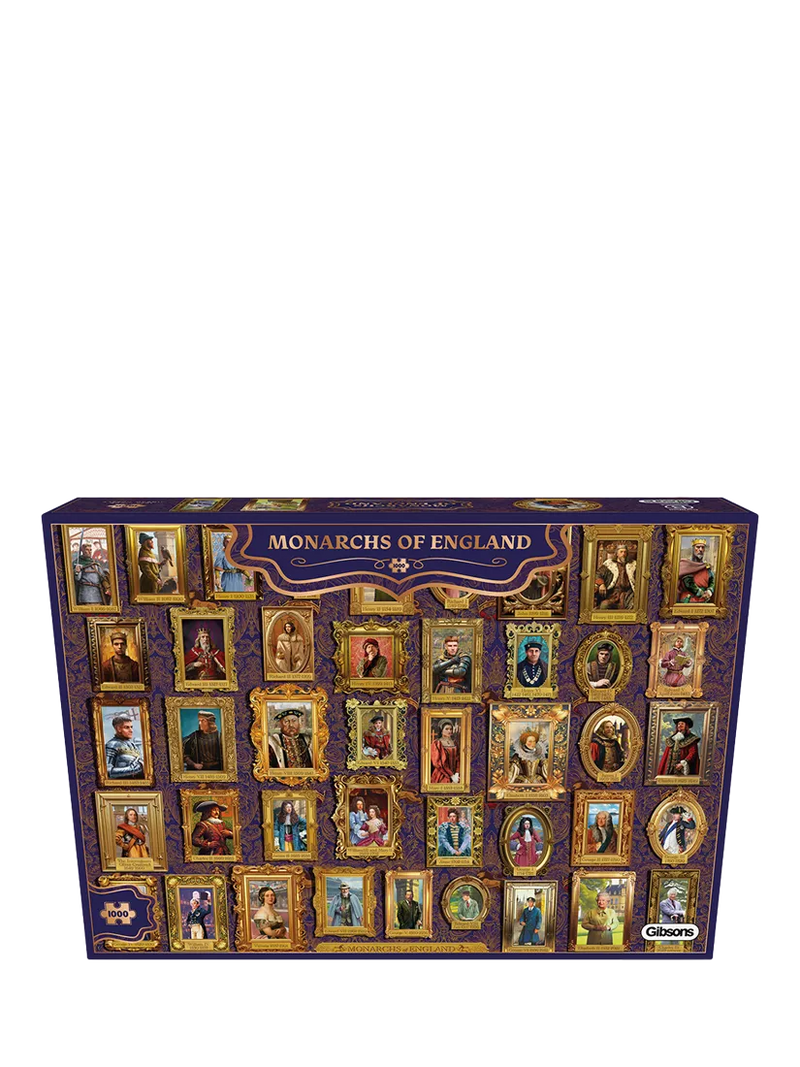 Gibsons Monarchs of England jigsaw puzzle 1000 pieces - British product