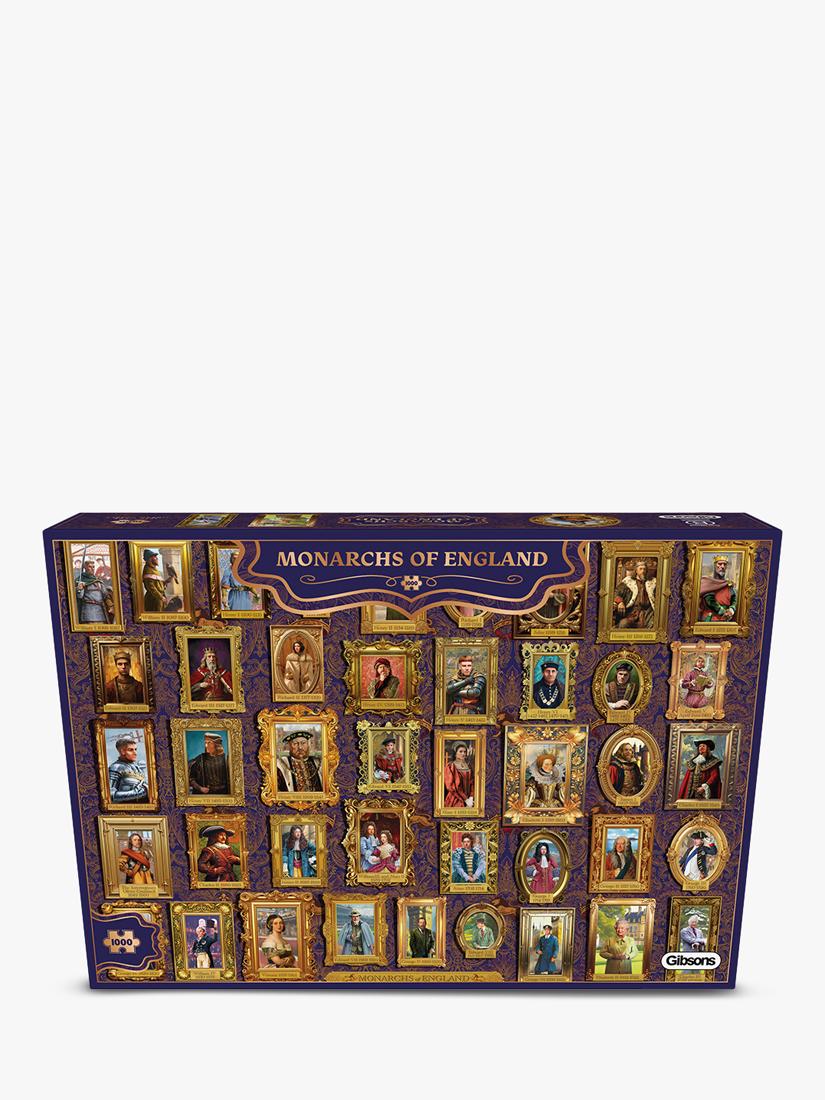 Gibsons Monarchs of England jigsaw puzzle 1000 pieces - British product