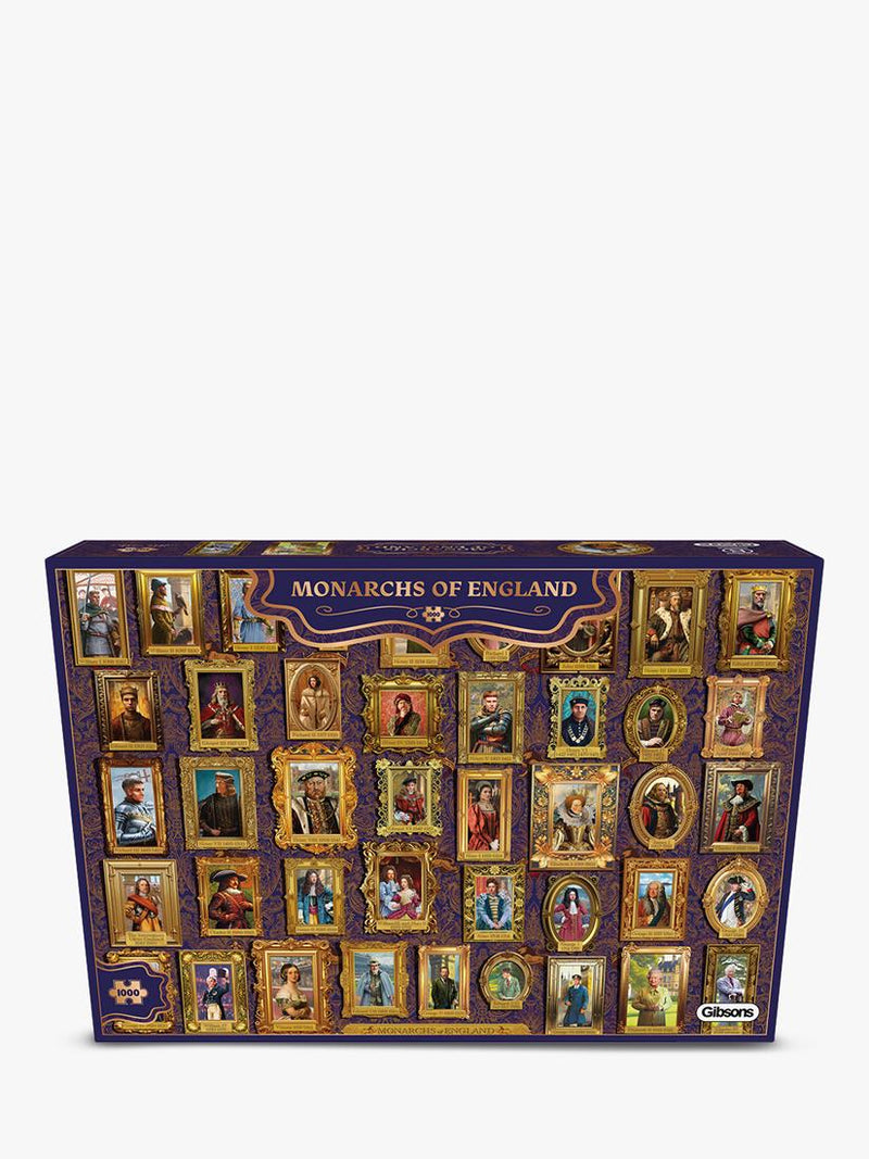 Gibsons Monarchs of England jigsaw puzzle 1000 pieces - British product