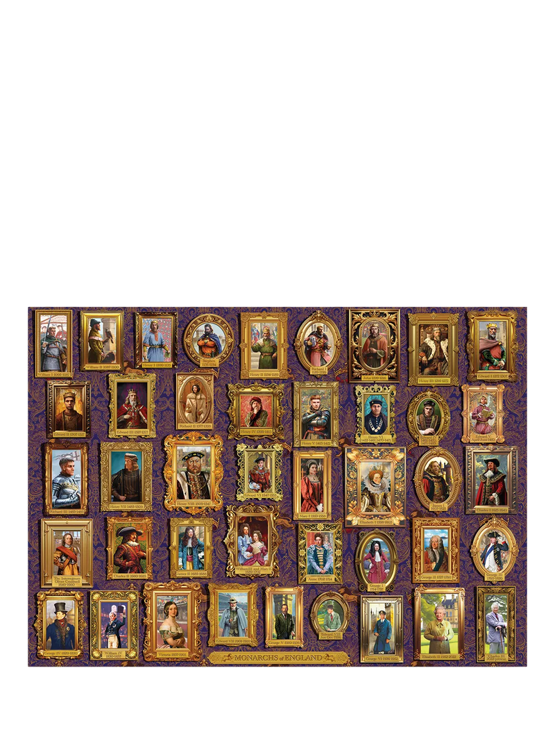Gibsons Monarchs of England jigsaw puzzle 1000 pieces - British product