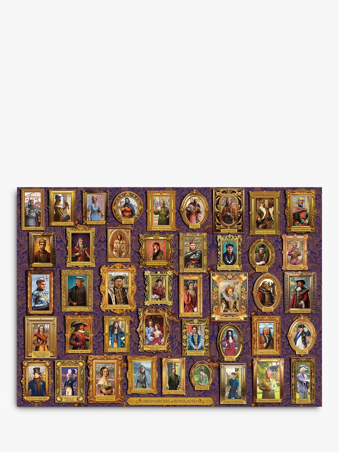 Gibsons Monarchs of England jigsaw puzzle 1000 pieces - British product