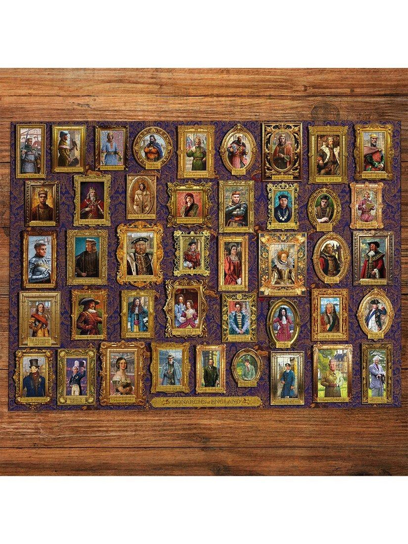 Gibsons Monarchs of England jigsaw puzzle 1000 pieces - British product