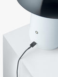 John Lewis mushroom lamp black white H25.5cm - British product