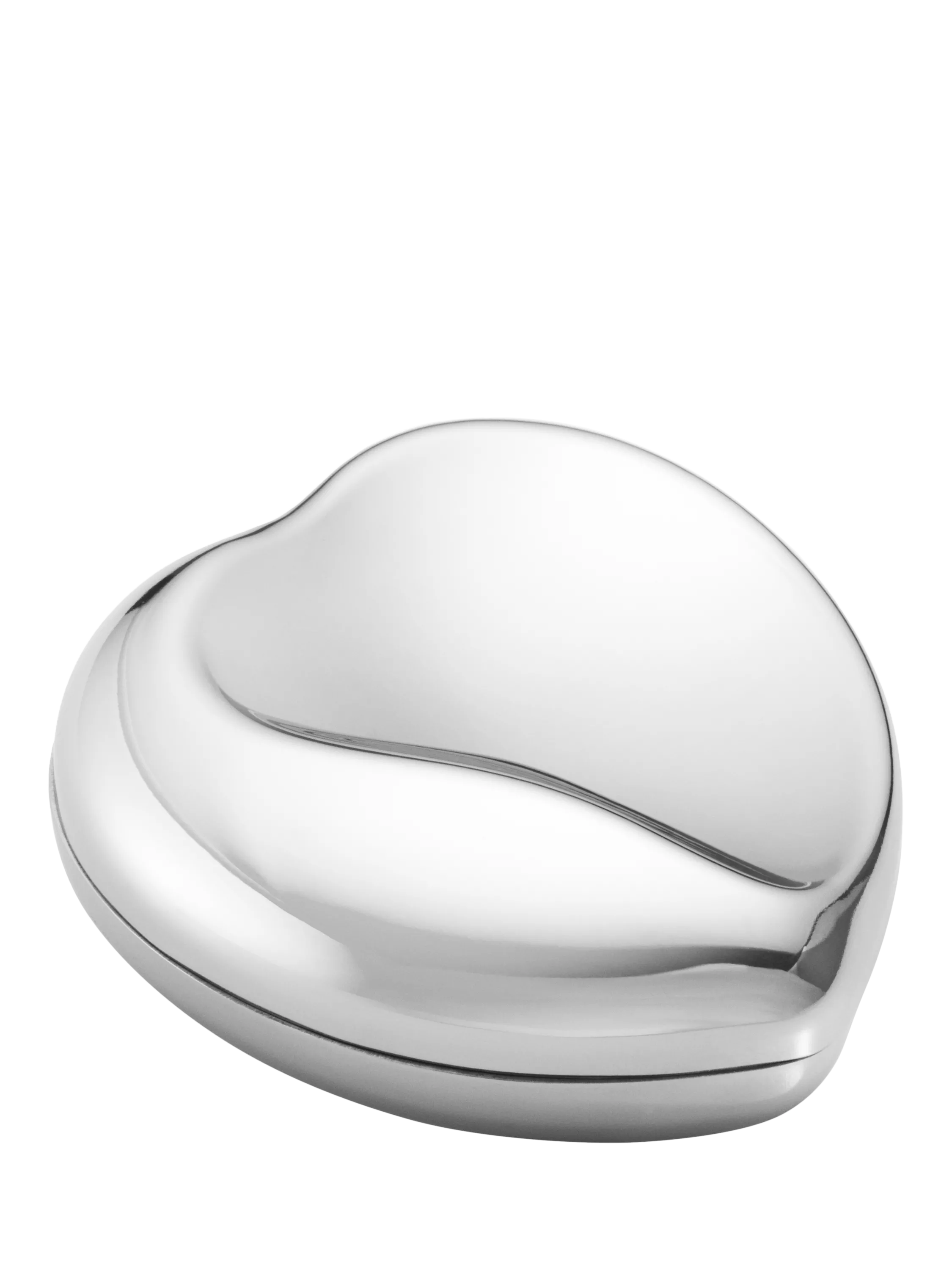 Georg Jensen heart pill box stainless steel (British brand)
