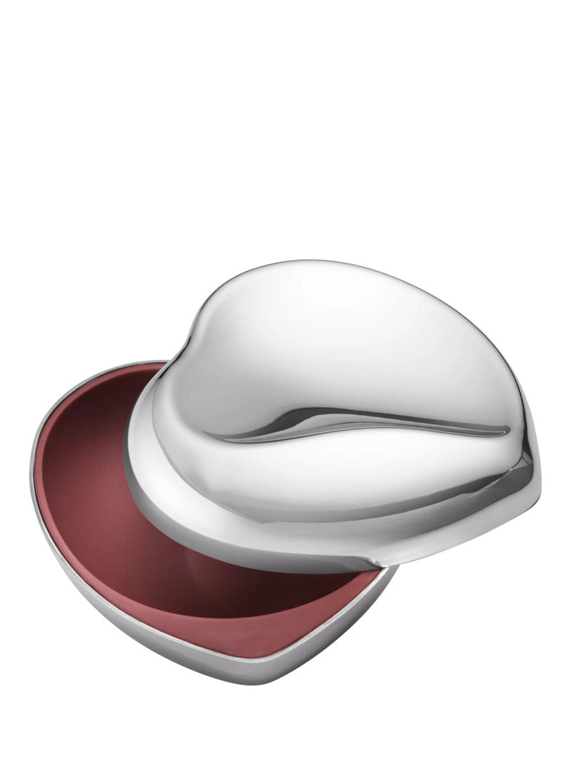 Georg Jensen heart pill box stainless steel (British brand)