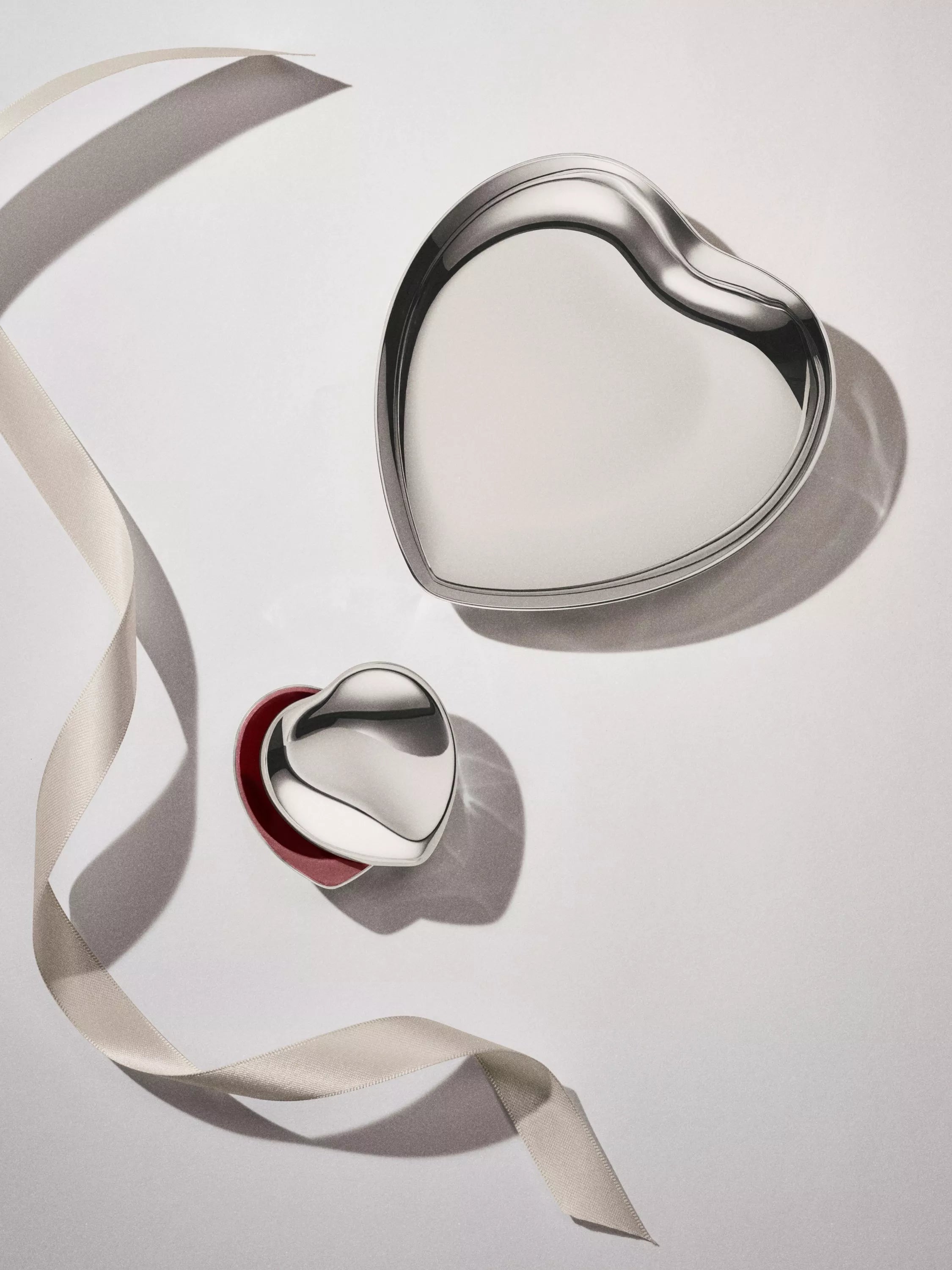 Georg Jensen stainless steel heart tray - British product