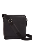 Osprey London leather messenger bag black (British brand)
