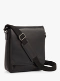 Osprey London leather messenger bag black (British brand)