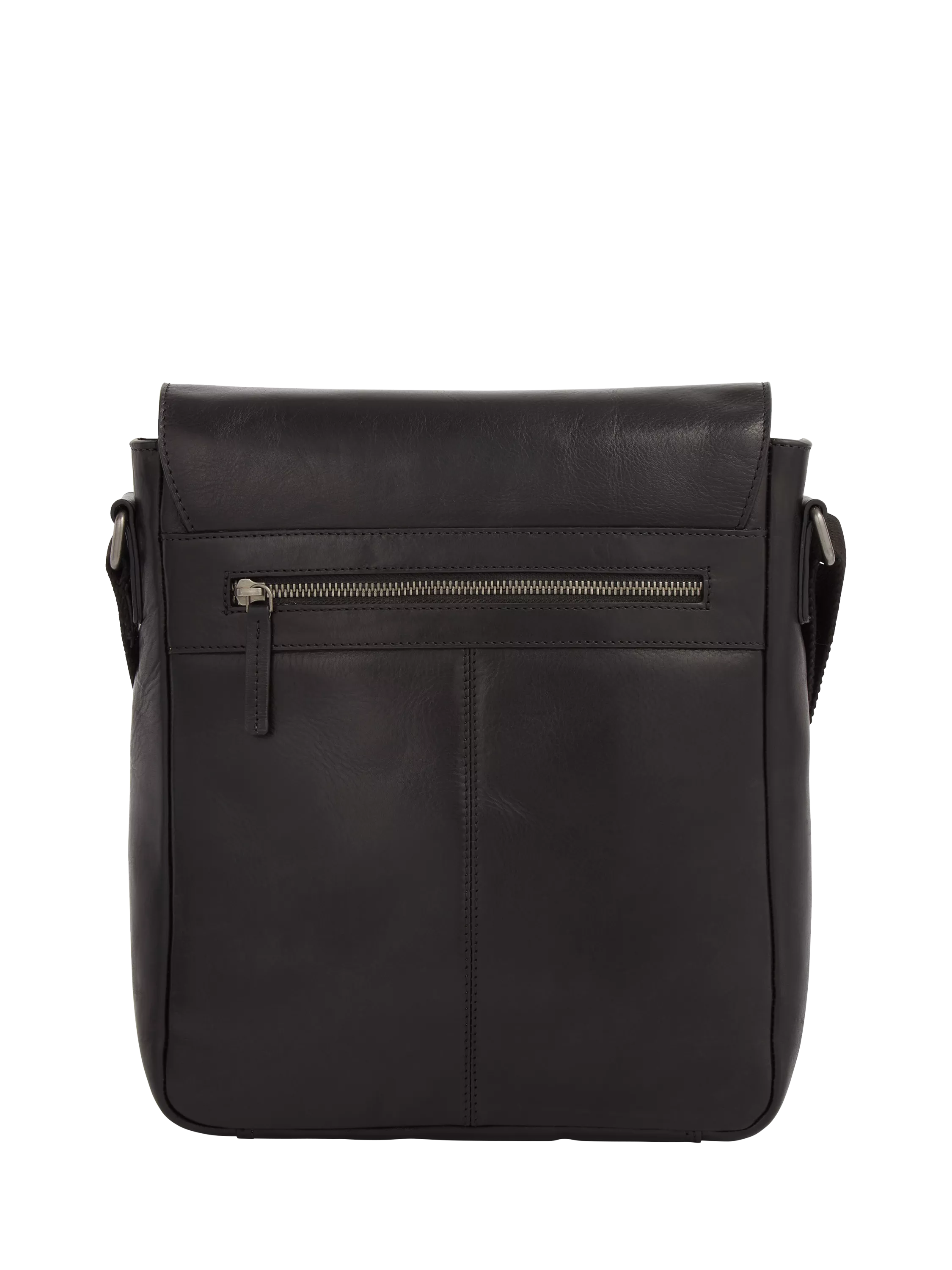 Osprey London leather messenger bag black (British brand)