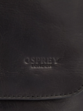 Osprey London leather messenger bag black (British brand)