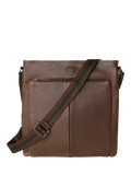 OSPREY LONDON The Compass Leather Crossbody Bag, Tan