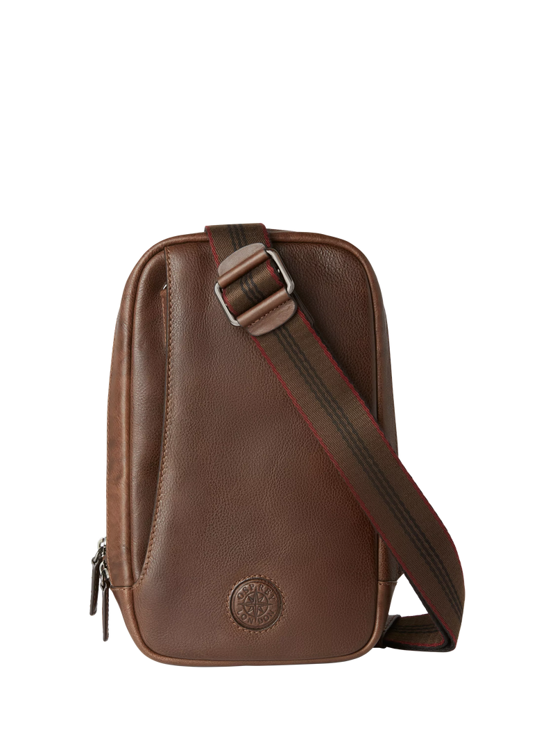 OSPREY LONDON The Compass Leather Cross Body Sling Bag