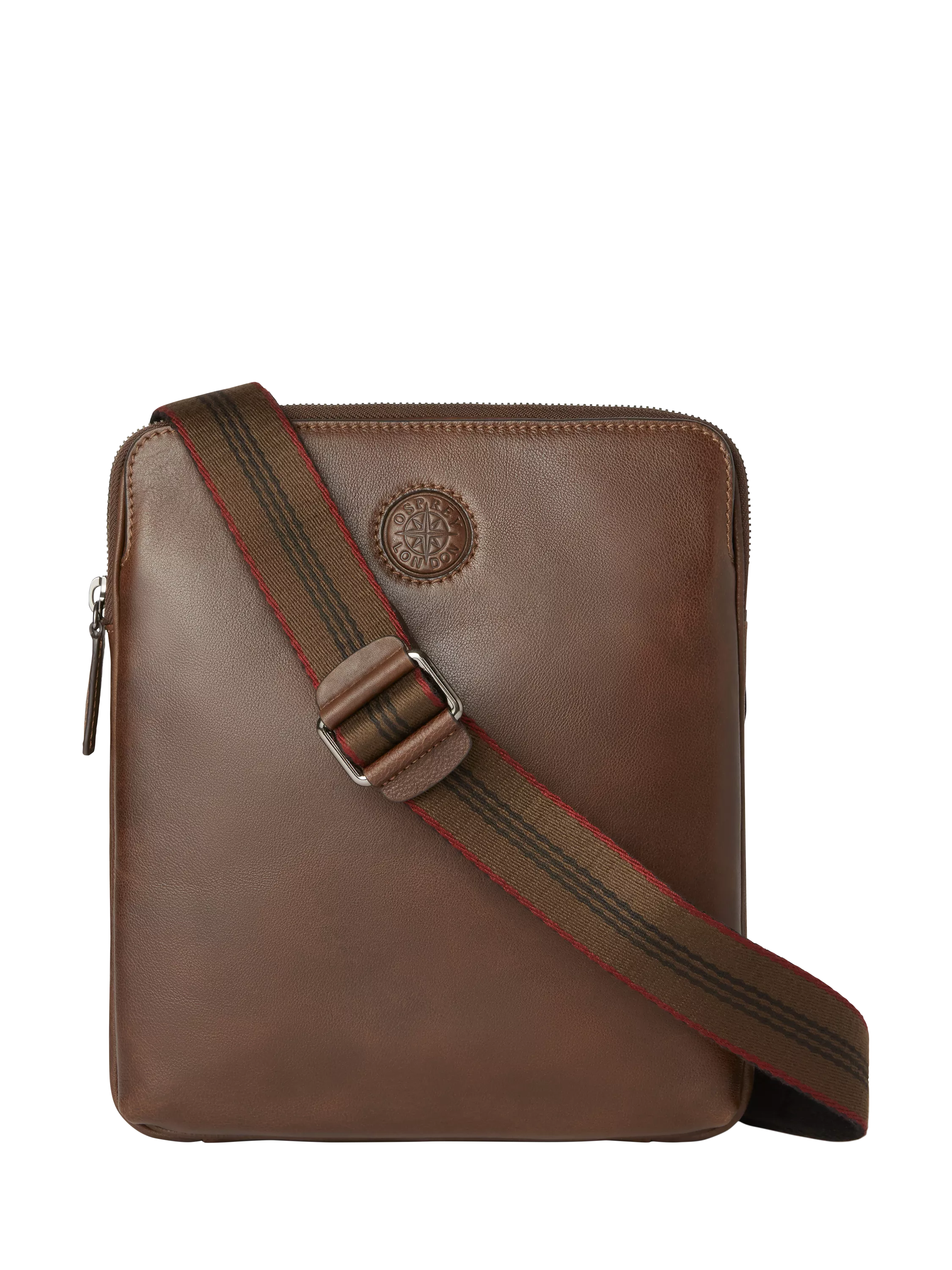 OSPREY LONDON Kompass kleine Umhängetasche aus Milano-Leder, UK-Version