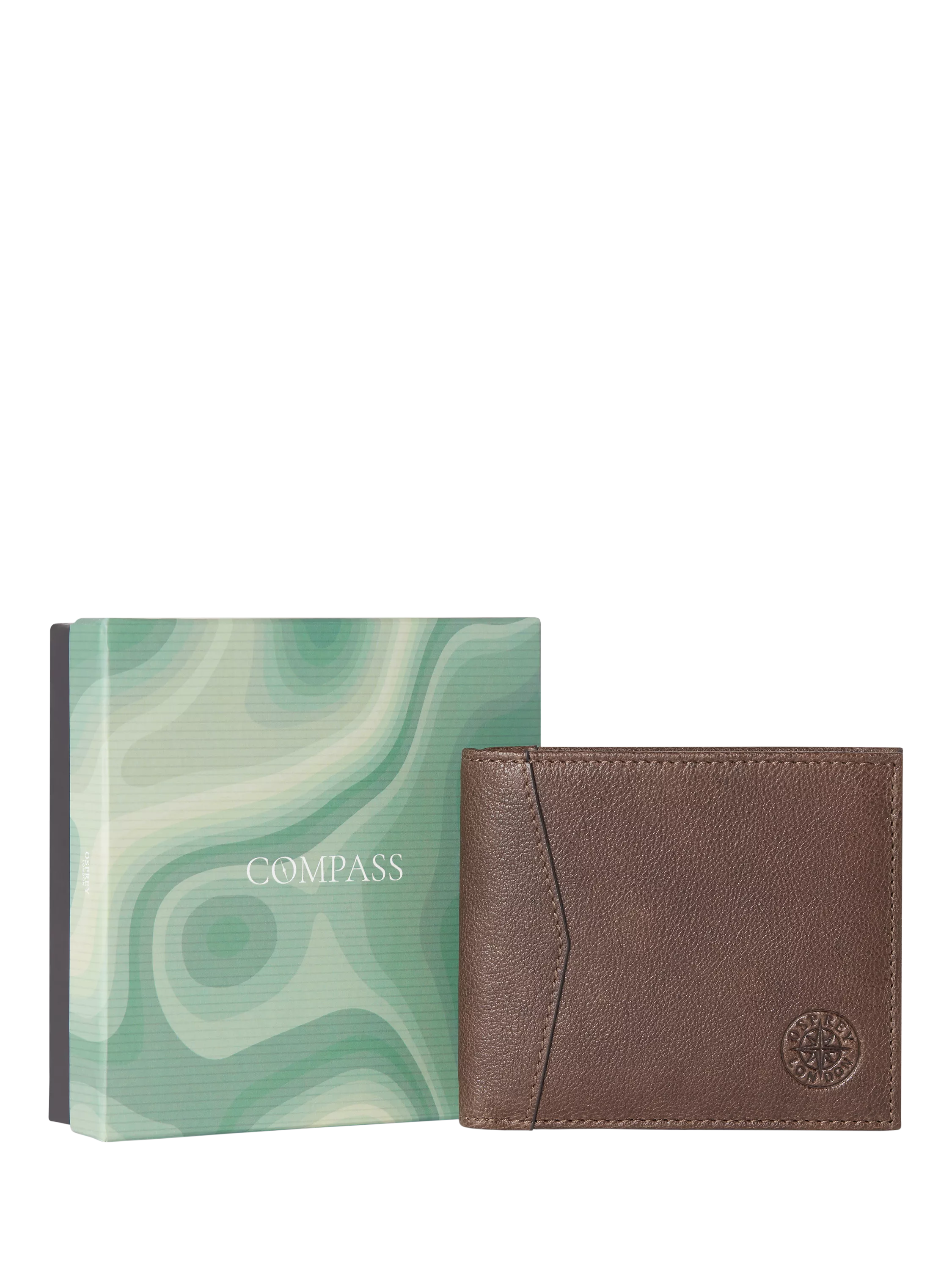 OSPREY LONDON Compass Card Wallet in Milano leather, UK version