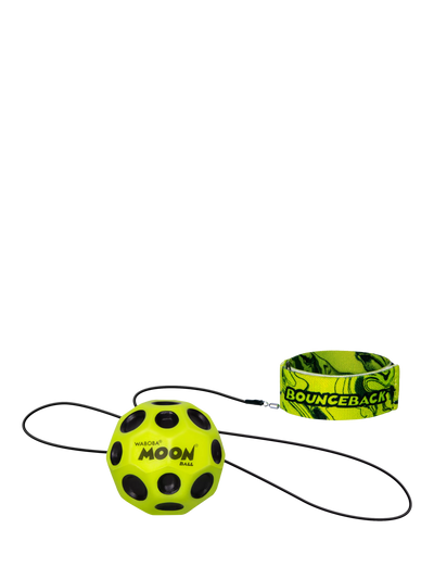 John Lewis Multi-Colour Bounceback Moon Ball with Adjustable Wristband Leash- Buy online at McGrocer