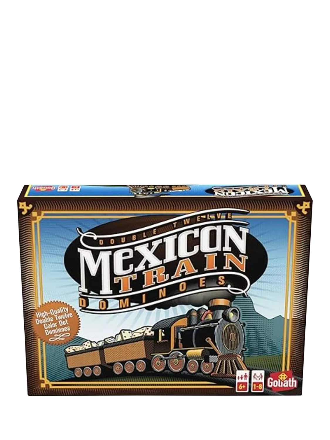 Goliath Mexican Train Dominoes board game, imported from the UK