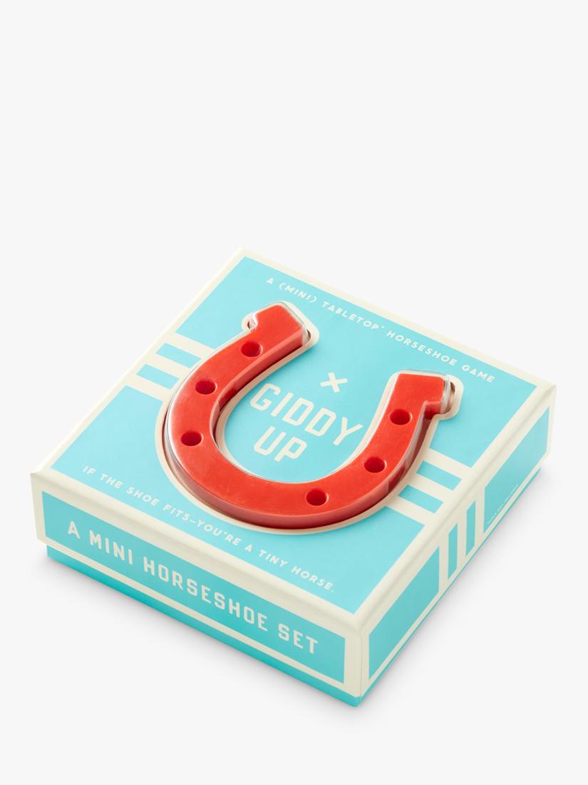 Galison indoor horseshoes game for parties, UK version