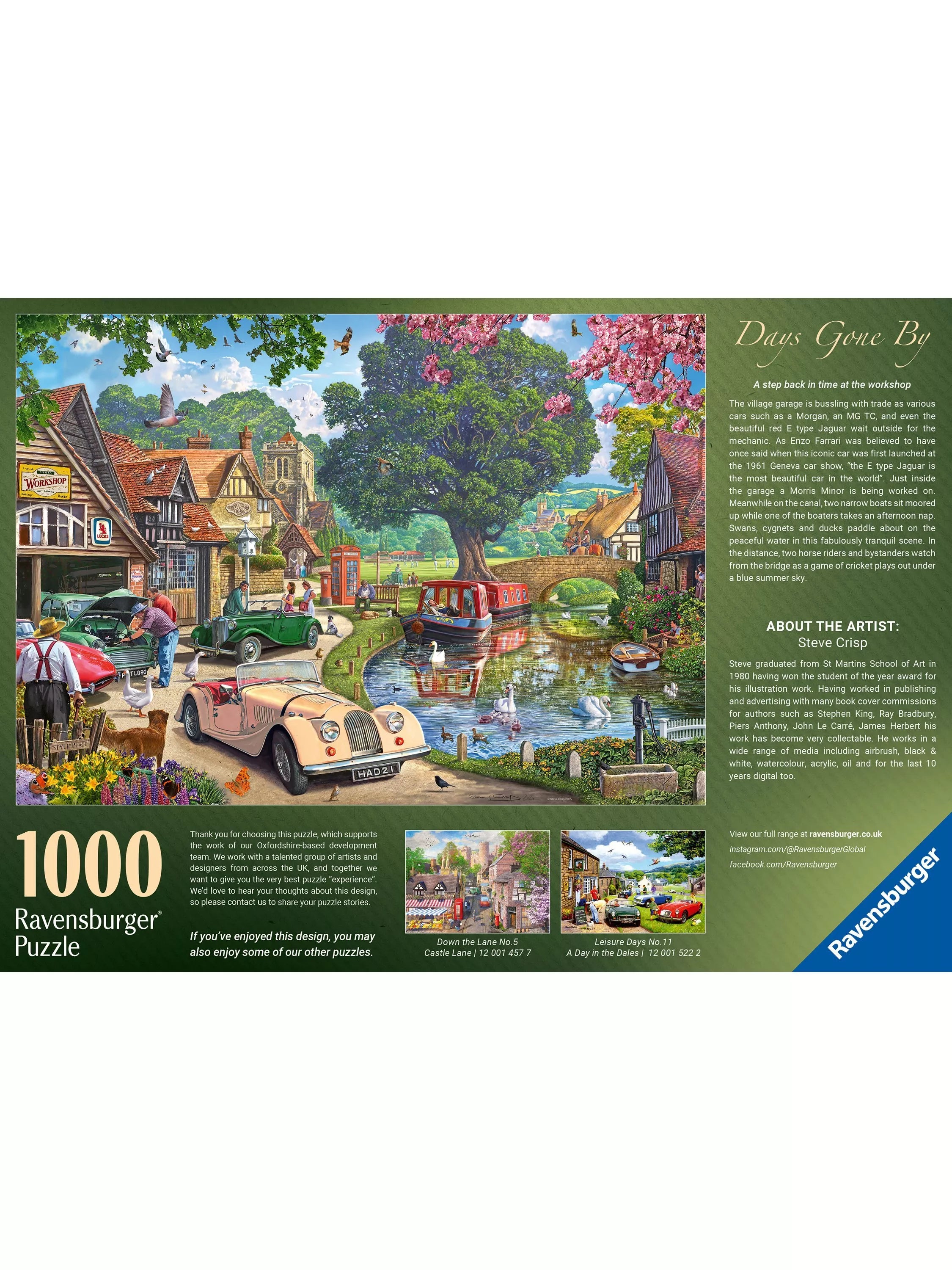 Ravensburger Days Gone By jigsaw puzzle 1000 pieces, UK version